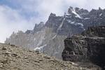 a jagged ridge near the Torres base