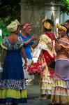 women in traditional dress, Havana