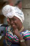 Afro Cuban lady, traditional dress, Havana