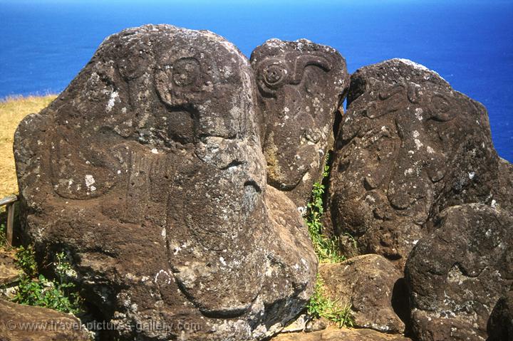 the Birdman Petroglyphs at Orongo