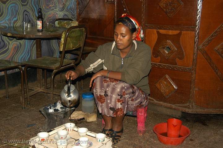 a traditional coffee ceremony