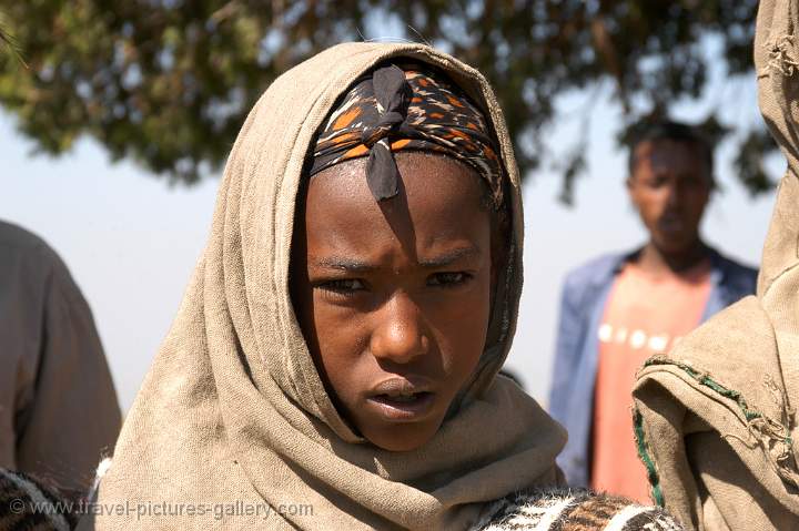 mountain girl near Lalibela