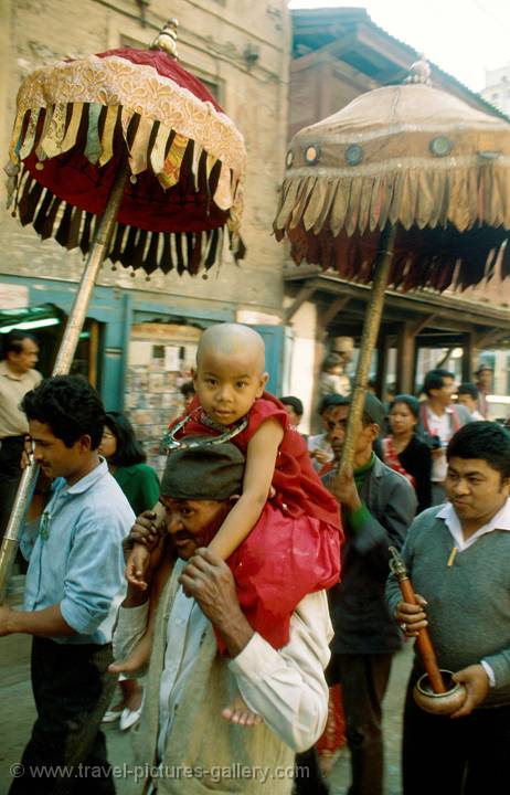 initiation ceremony, Kathmandu, Nepal