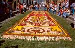 Semana Santa flower carpet, Antigua, Guatemala