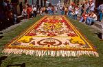 Semana Santa flower carpet, Antigua, Guatemala
