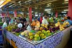 stalls at Suva municipal market