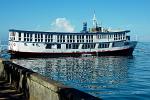 a passenger ferry in the harbour