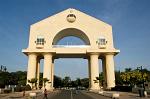 Arch 22, a commemorative arch on the road into the capital Banjul