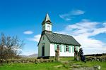 Pingvallakirkja church (1859) in Pingvellir NP