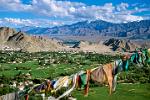 the valley of Leh, prayer flags