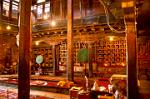 interior of a prayer room, Tikse