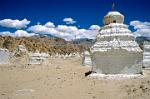 Stupas (Buddhist shrines) at Shey Monastery