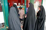 women buying ice cream