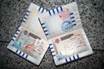 visa stamps for Iran