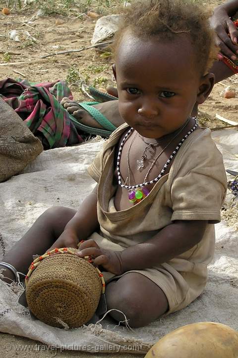 little Masai girl, Samburu N.P.