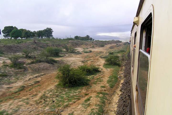 on the Nairobi to Mombasa train