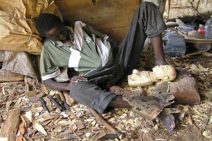 taking a nap, Akamba handicraft market, Mombasa