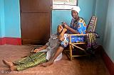 Pictures of Kenya by Heleen - women braiding hair, Wasini Island