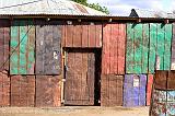 house made of oil drums, Lamu