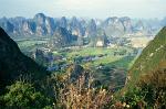 Li River limestone hills in Southern China