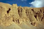 eroded towers on the road to Leh, Ladakh, India
