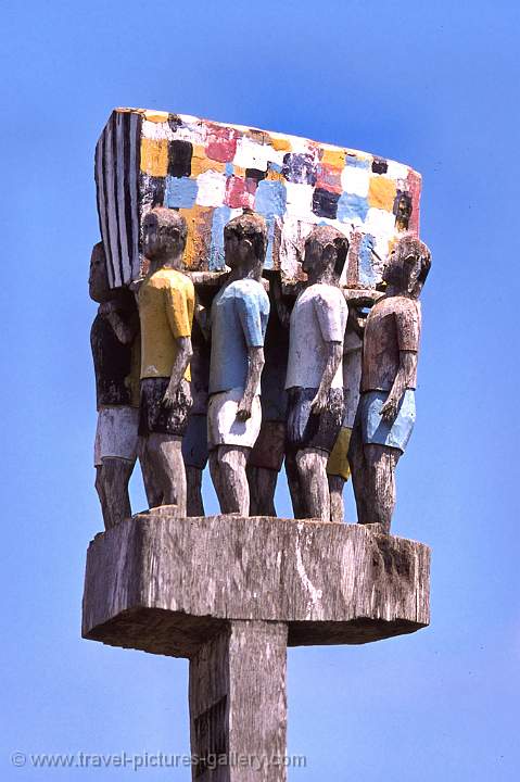 woodcarving on a Mahafaly tribe tomb