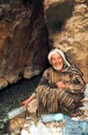 man selling water at Todra Gorge