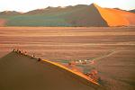 Namib Naukluft NP, climbing the sand dunes