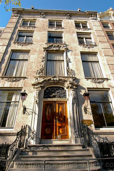 a Baroque canal house facade