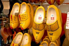 wooden shoes, at a tourist shop