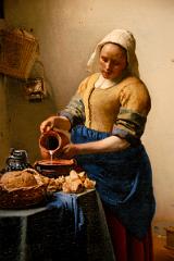 Dutch masters, The Milkmaid, by Vermeer, Rijksmuseum