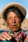 Aymara woman, Puno, Lake Titicaca, Peru