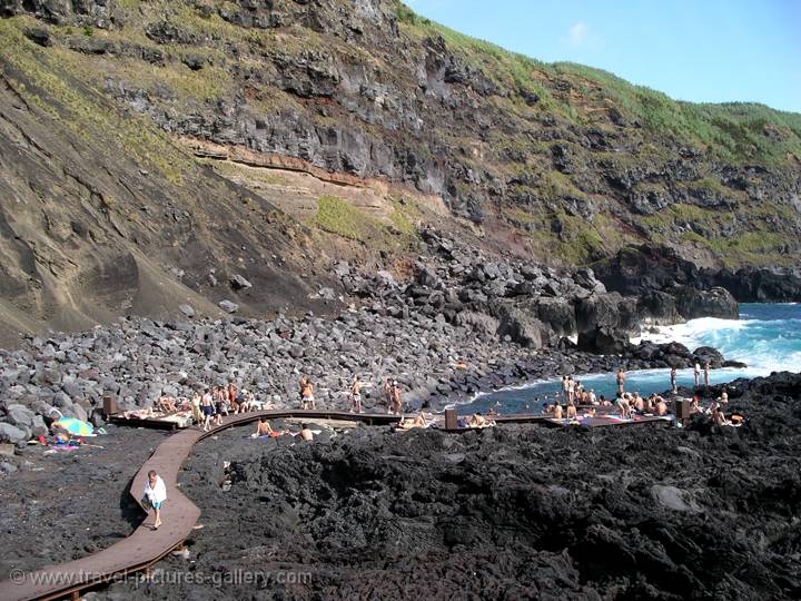 volcanic beach, west coast, So Miguel Island