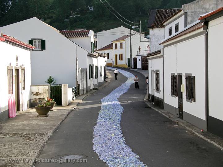 flower procession, Furnas, So Miguel