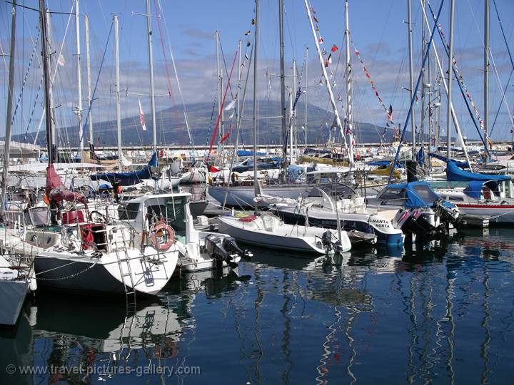 the marina at Horta, Faial Island