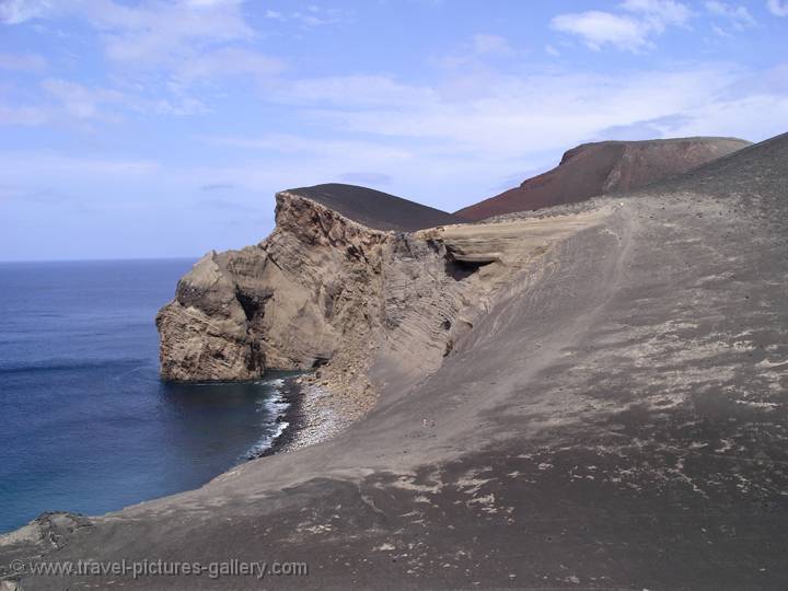 volcanic coast, Capelinhos Peninsula, Faial