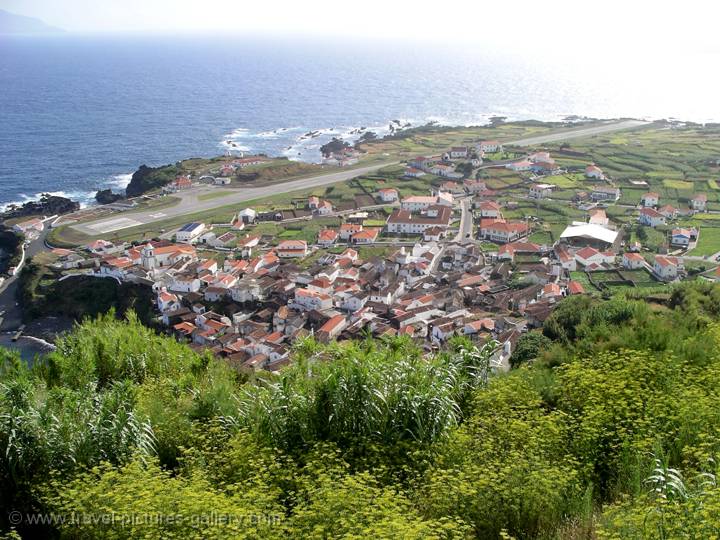 the town of Vila Nova,  Corvo Island