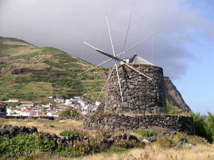 traditional windmill,  Vila Nova,  Corvo Island