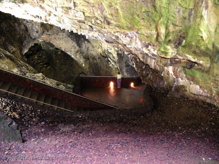 cave exploring, Algar do Carvo , Terceira Island