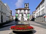 Ponta Delgada, square and town hall, So Miguel