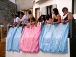 spectators at the flower procession, Furnas, So Miguel