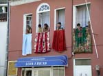 spectators at the flower procession, Furnas, São Miguel