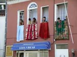 spectators at the flower procession, Furnas, So Miguel