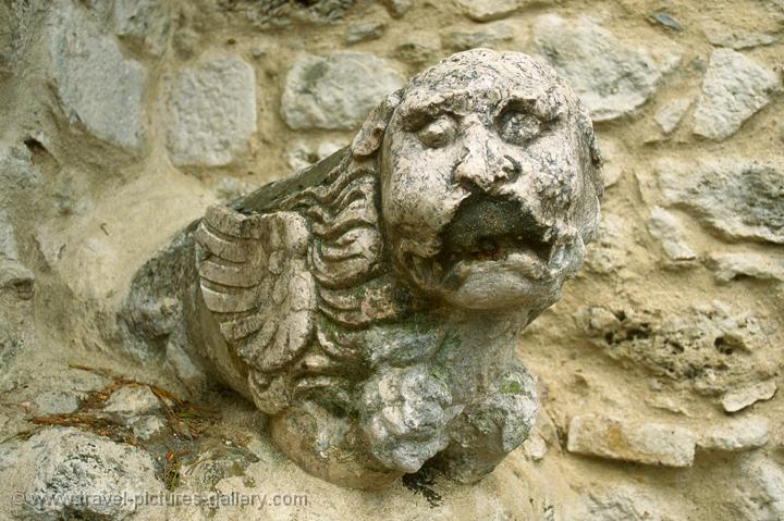 sculpture in the medieval Alfama district, Lisbon