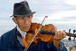 violin player at the Prague Castle (Hradcany)