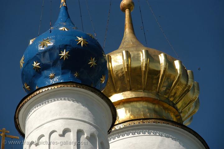 the domes of Monastery of St. Jacob, Rostov