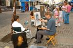 portrait painter, Arbat Street