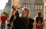 Orthodox Priest making a video, Red Square