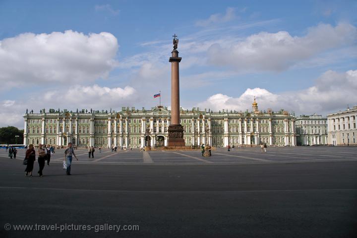 the Winter Palace, Palace Square and the Alexander Column