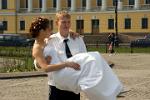 wedding couple, Winter Palace Gardens